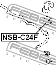 Втулка стабилизатора NISSAN SERENA C24 199­9.06-2005.05 NSB-C24F NSB-C24F FEBEST
