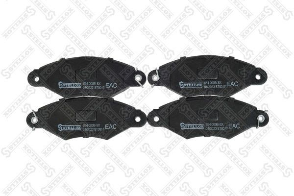 колодки дисковые п.! с антискр. пл.\ Citroen Xsara 1.4i 98-05,Peugeot 306 1.1-1. 654-000B-SX STELLOX