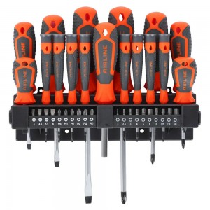 Набор отвёрток и бит 37 пр. подвес на стену (SL, PH, HEX, TORX) блистер (ATAU042 ATAU042 AIRLINE