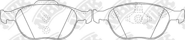 Колодки тормозные FORD Focus (98-04) передние (4шт.) NIBK PN0337 NIBK