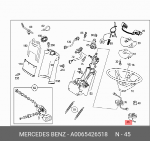 датчик угла поворота руля!\ MB Axor A 006 542 65 18 MERCEDES BENZ