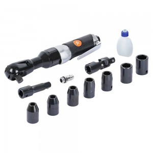 Трещотка пневматическая 1/2 61Нм с головками 13пр. (9-19мм) кейс (ATAZ021) ATAZ021 AIRLINE