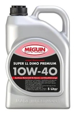 6868 Meguin Синт-ое мот.масло Megol Motorenoel Super LL DIMO Premium 10W-40 CI-4 6868 MEGUIN