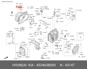 Заглушка 453463B000 HYUNDAI KIA