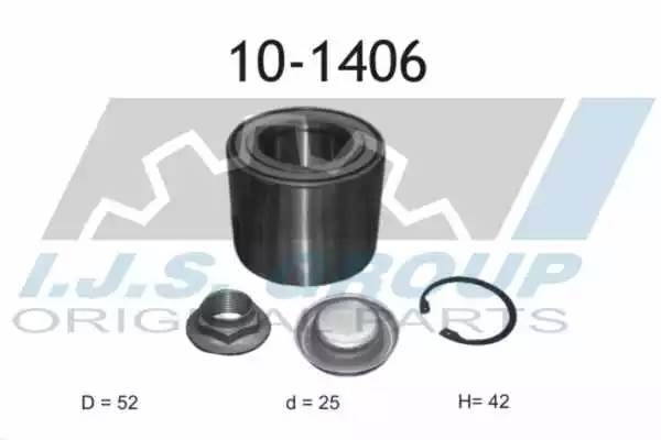 к-кт подшипника ступицы зад.!\ Citroen C3 09> 101406 IJS GROUP