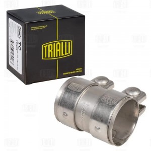 Хомут глушителя трубчатый с муфтой D60 мм L95 мм нерж. сталь 304 SS TC 60 SS TC60SS TRIALLI