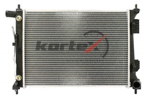 Радиатор HYUNDAI SOLARIS/KIA RIO 11-14 1.4/1.6 АКПП (c трубками ох. АКПП) KRD106 KRD1062 KORTEX