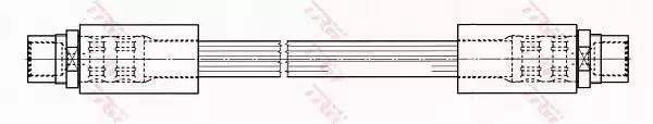 Шланг тормозной передний AUDI A6 (C6) PHA489 PHA489 TRW