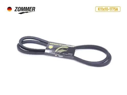 Ремень 1775 (11*10) привода насоса ГУР и компрессора ПАЗ 3205 (клиновой) усиленн 11101775A ZOMMER