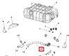 Патрубок SHACMAN SHAANXI X6000 бачка расширительного OE DZ9X189535019 SHACMAN SHAANXI
