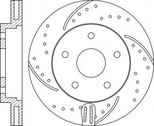 Диск тормозной FORD Focus 2,C-Max MAZDA 3 передний (1шт.) NIBK RN1213DSET NIBK