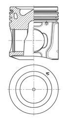 Поршень в сборе 41806600 KS Iveco Cursor 41806600 KOLBENSCHMIDT
