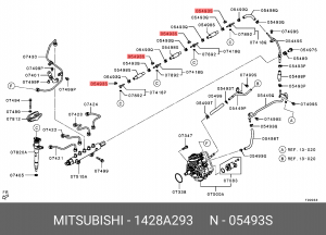 ЗАЖИМ ТОПЛИВНОЙ СИСТЕМЫ 1428A293 1428A293 MITSUBISHI