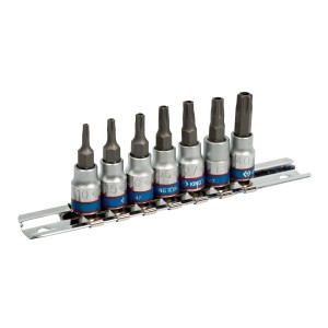 набор торцевых насадок! 1/4', Torx, Т10-Т40 мм, L=37 мм, 7 предметов\ 2107PR KING TONY