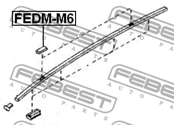 MAZDA CX 7/ CX 9/ MAZDA 2 (DE) в молдинг крыши FEDMM6 FEBEST