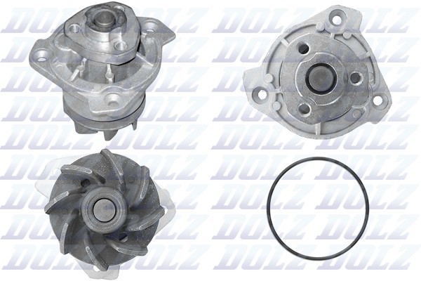 Насос водяной AUDI Q7 3.6, VW TOUAREG (7L/7P) 3.2/3.6 A-202 A202 DOLZ