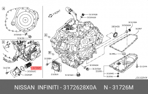Фильтр АКПП 31726-28X0A 31726-28X0A NISSAN