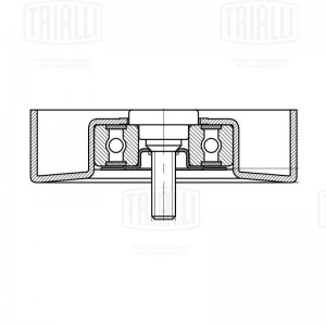 Ролик привод. ремня Audi A4 (00-) 1.6i/1.8T/2.0i (опор.) (CM 5089) CM 5089 TRIALLI