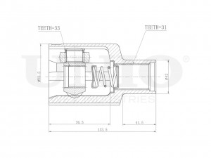ШРУС внутренний CVJ-30124 UNIO