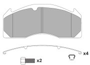колодки тормозные! WVA29125 c р/к , перед/зад дисковый тормоз Meritor D-Duco\ Vo 31010006 WUHLERMANN