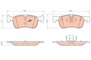Колодки передние BMW 1 F20-21 GDB1935 GDB1935 TRW