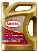 Масло моторное SINTEC Platinum 7000 GF-6A 0W20 синт.4л 600163 SINTEC