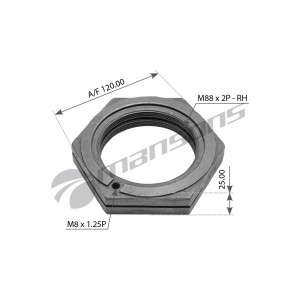 Гайка ступицы правая M88x2 R /25  ключ-SW121 CLN006 MANSONS