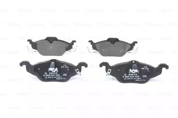 Колодки тормозные OPEL Astra G,Zafira (98-) (1.4) передние (4шт.) BOSCH 0 986 424 456 BOSCH