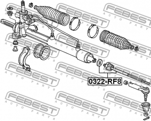 Тяга рулевая 0322-RF8 0322-RF8 FEBEST