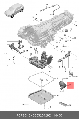 AUDI A4[B8]/A5/S5/ Q5 БЕЗ ПРОКЛАДКИ 0B5 325 429 E VAG