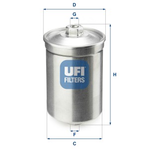фильтр топливный!\ Audi 80/100/A6 1.6-4.2, VW Golf 1.882-96 3150200 UFI