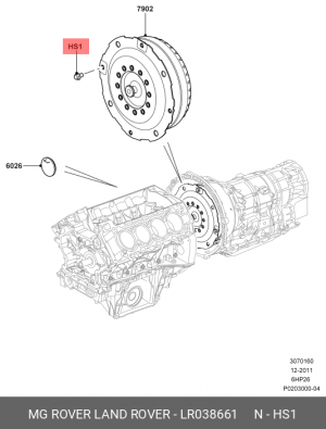 ВИНТ LR038661 LR038661 LAND ROVER