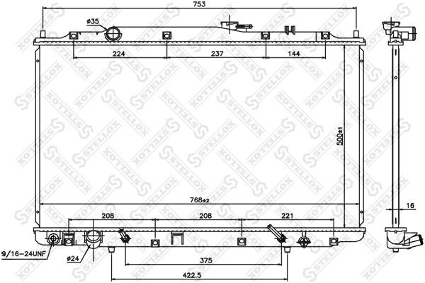 Радиатор системы охлаждения АКПП 10-26782-SX STELLOX