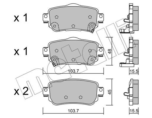 NISSAN QASHQAI (J11) (2014>) 2210110 METELLI