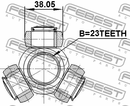 Трипоид TOYOTA CARINA E AT19#/ST191/CT190 1992-1997 0116-SXM10 0116-SXM10 FEBEST