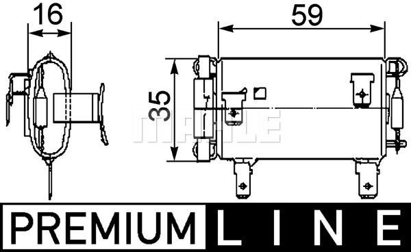 Резистор отопителя DAF 65-95CF/XF XF95/105/MB Actros/Axor/Atego ABR 14 000P MAHLE KNECHT