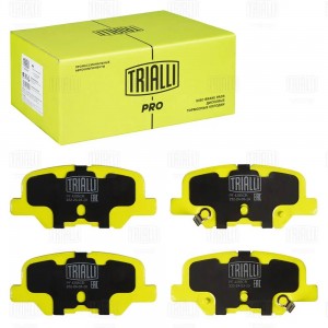 Колодки тормозные дисковые задние керамические PRO т/с Akebono PF4385CR TRIALLI