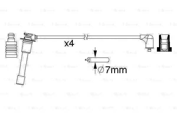 Провода высоковольт. ком/кт 0 986 357 149 BOSCH