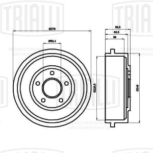 FORD TRANSIT CONNECT (2002>) TF 219602 TRIALLI
