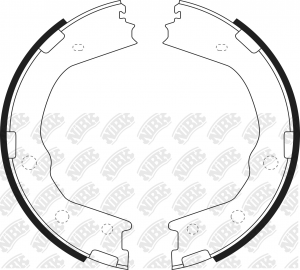 Колодки стояночного тормоза KIA Mohave 09- FN0702 FN0702 NIBK