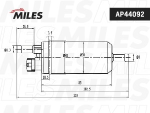 Насос топливный VAG/BMW/FORD AP44092 AP44092 MILES