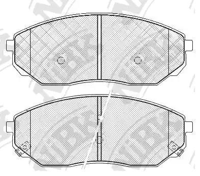 Колодки передние (KIA SORENTO (JC) 9/06-11/09) PN0441 PN0441 NIBK