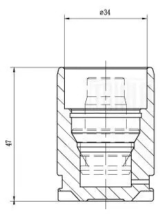 Поршень суппорта Honda Civic VIII (06-) зад. d=34мм (RCF 012074) RCF012074 TRIALLI