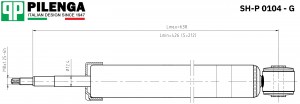 Амортизатор задний газовый FOCUS 1 SH-P0104-G SH-P0104-G PILENGA