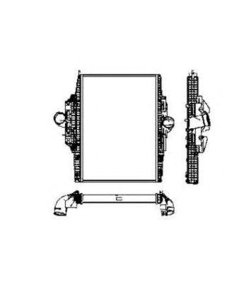 Интеркулер КАМАЗ-5490 / MB Axor OM457(630х892х64) 30453 NRF