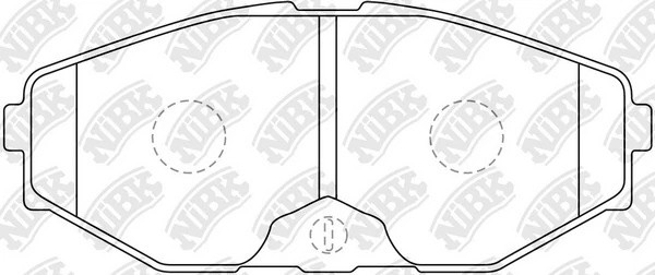 Колодки тормозные NISSAN Maxima (00-06) передние (4шт.) NIBK PN2261 NIBK
