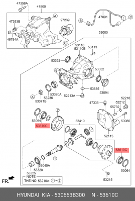 ПОДШИПНИК 53066-3B300 530663B300 HYUNDAI KIA