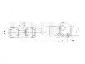 Цилиндр тормозной колесный BRC-20532 UNIO