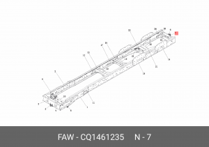 Болт FAW J6,1066 бампера OE CQ1461235 FAW