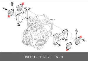 ПОДУШКА РК 8169873 IVECO